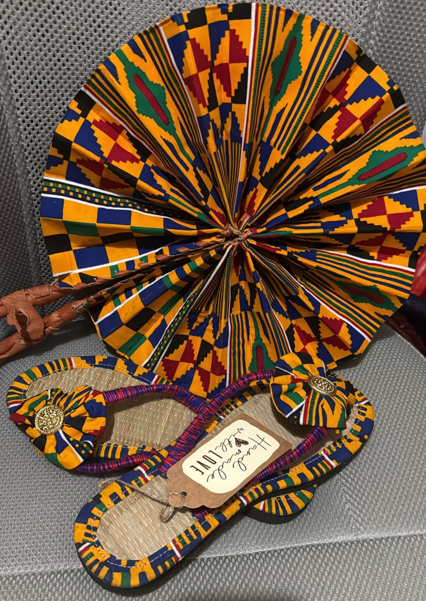 Ankara Fabric Fan
